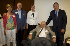 Thomas Turner with faculty and alumni