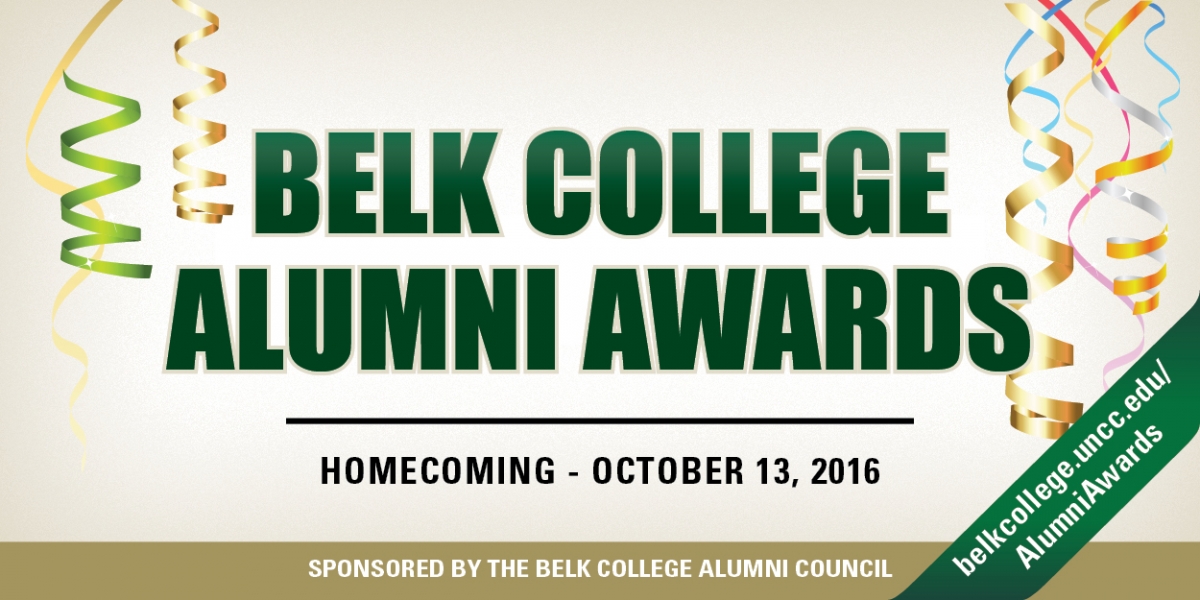 Belk College Alumni Awards October 13, 2016